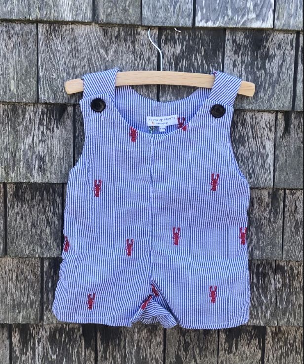 Red Lobster Shortall by Piping Prints