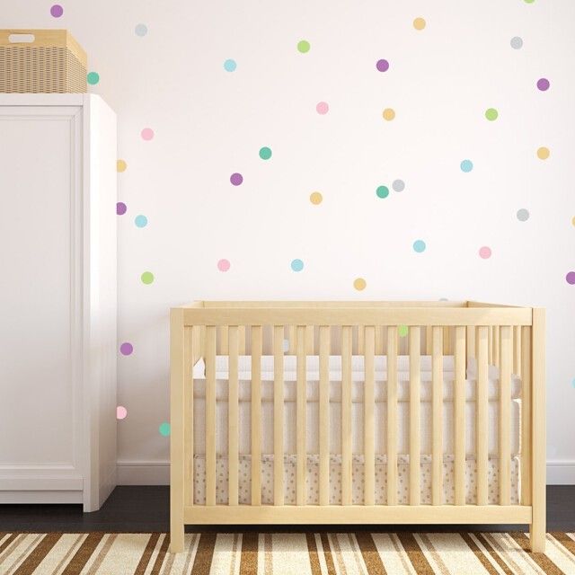 Pastel Confetti 3 Inches Wall Decals by Wall Decals