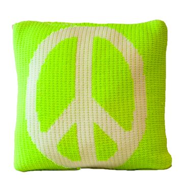 Peace Sign Pillow by Butterscotch Blankees