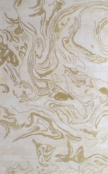 Marble Rug in Gold by Rug Market