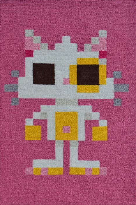 Pixel Cat Rug by Rug Market