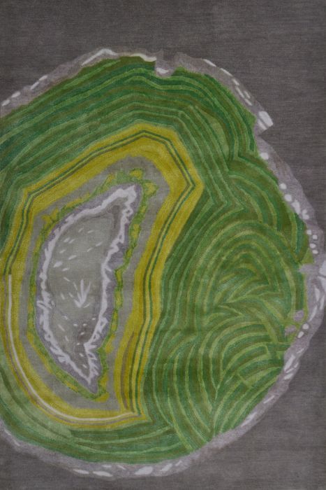 Agate Rug in Yellow and Green by Rug Market