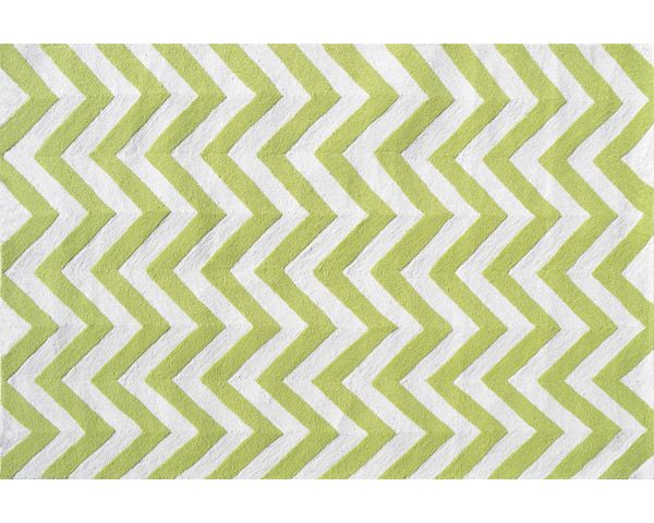 Chevron Rug in Lime by Rug Market