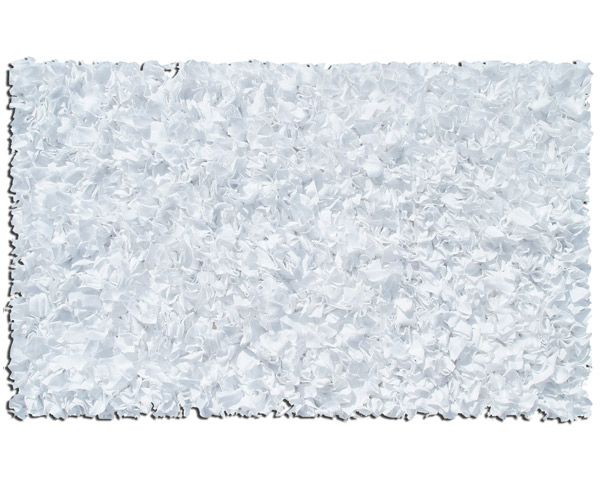 Shaggy Raggy Rug in White by Rug Market