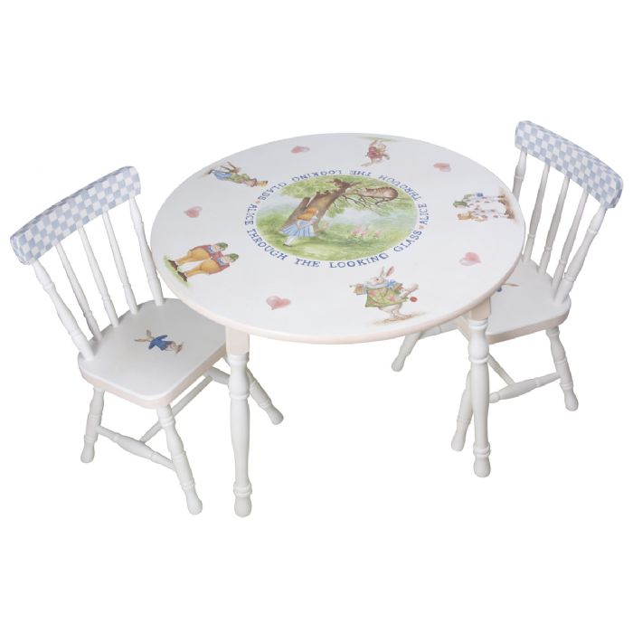 Round Table & Chair Set in Alice in Wonderland by AFK Art For Kids