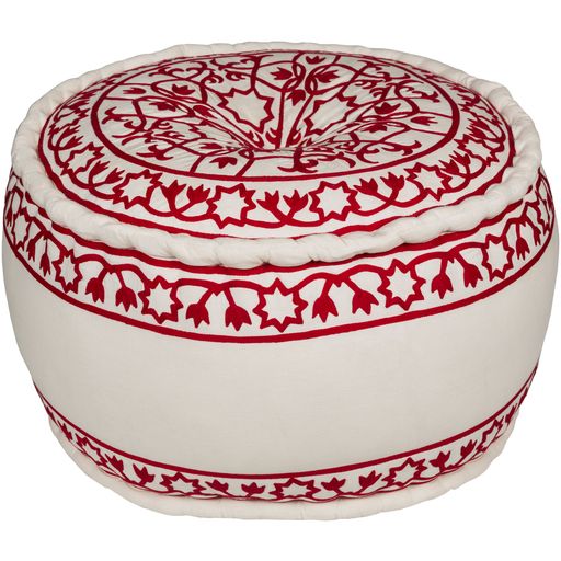 Akua Pouf in Red by Surya