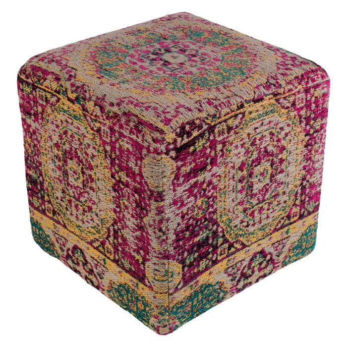 Amsterdam Pouf in Pink by Surya