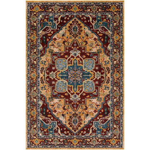 Anika Medallion Rug in Red by Surya
