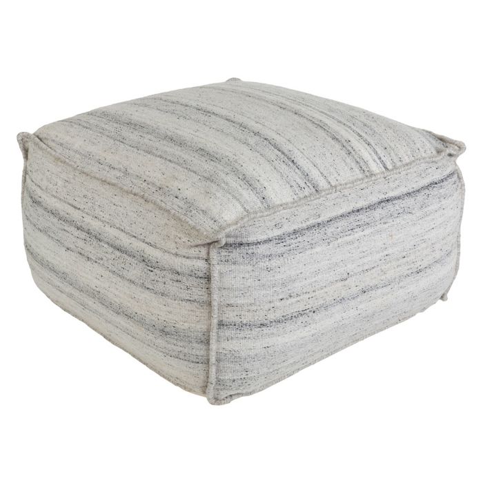 Barnsley Pouf in Gray by Surya