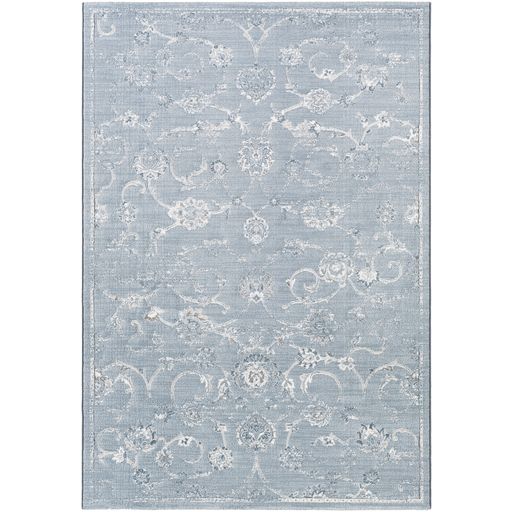 Contempo Scroll Rug in Blue by Surya