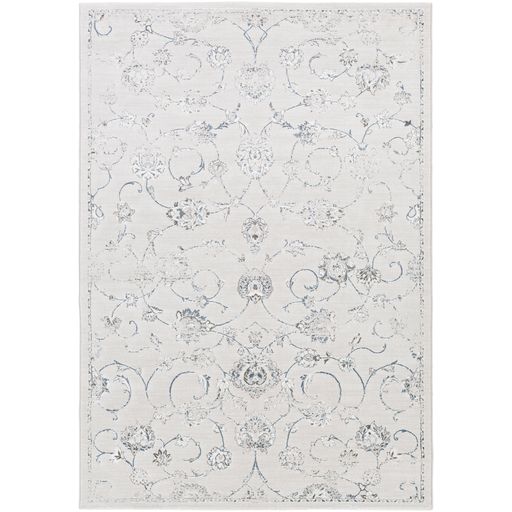 Contempo Scroll Rug in White by Surya