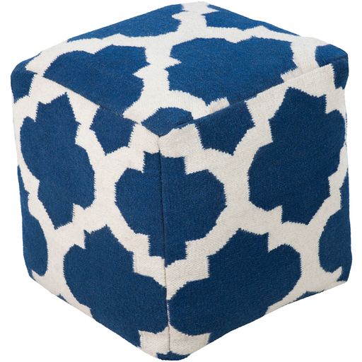 Frontier Pouf in Blue by Surya