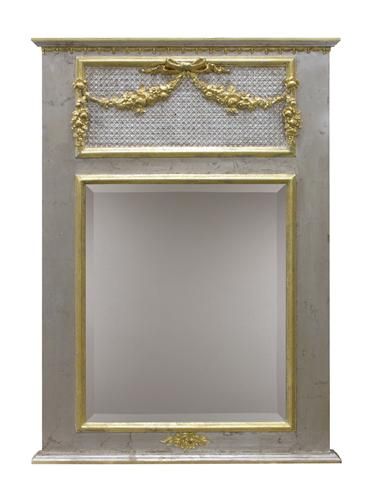 Trumeau Mirror in Silver and Gold Gilding by AFK Art For Kids
