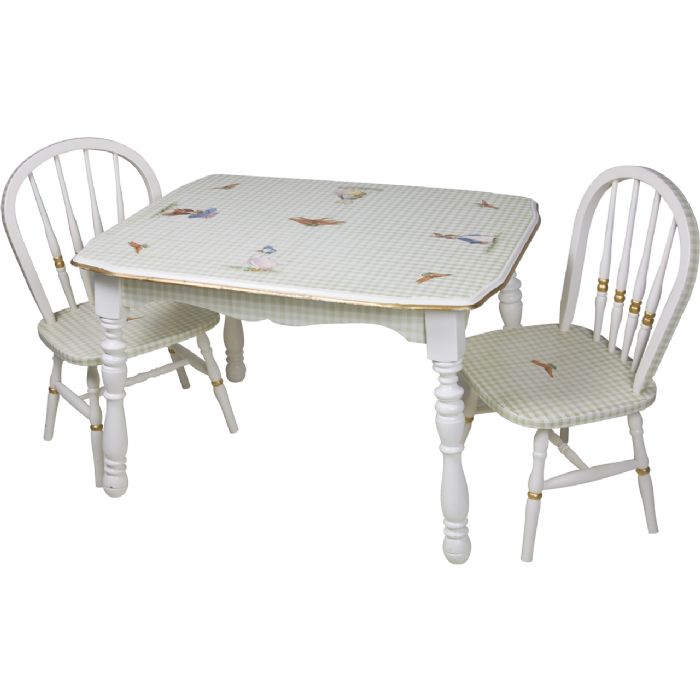 Vintage Table & Chair Set in Classic Enchanted Forest by AFK Art For Kids