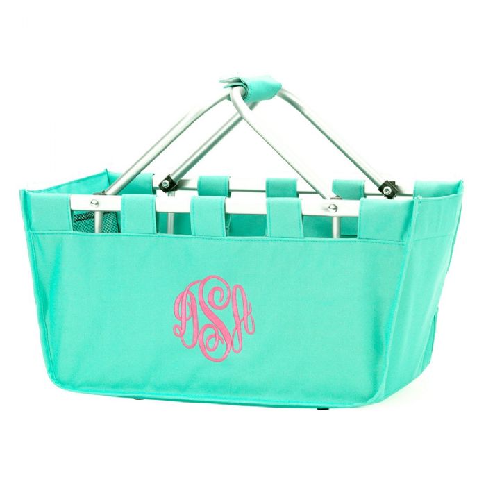 Market Tote Bag in Mint by Monogram Boutique