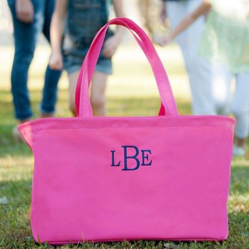 Ultimate Tote Bag in Hot Pink by Monogram Boutique
