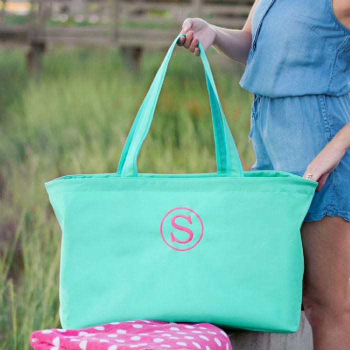 Ultimate Tote Bag in Mint by Monogram Boutique