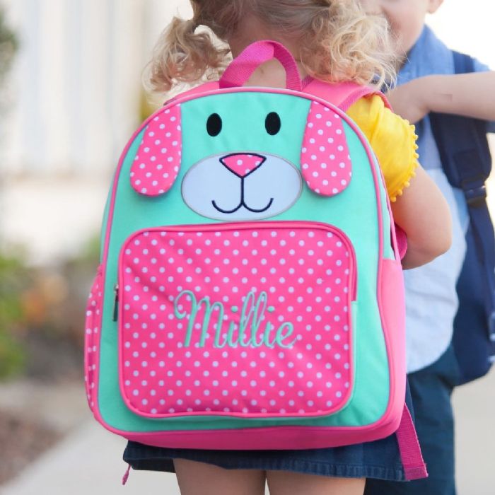 Backpack in Pink Puppy by Monogram Boutique
