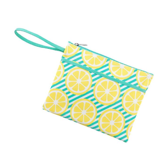 Zip Pouch Wristlet in Main Squeeze by Monogram Boutique