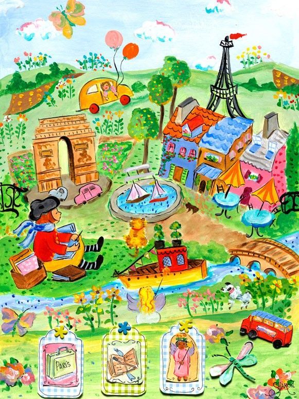 A Writer's Life In Paris Canvas Wall Art by Oopsy Daisy