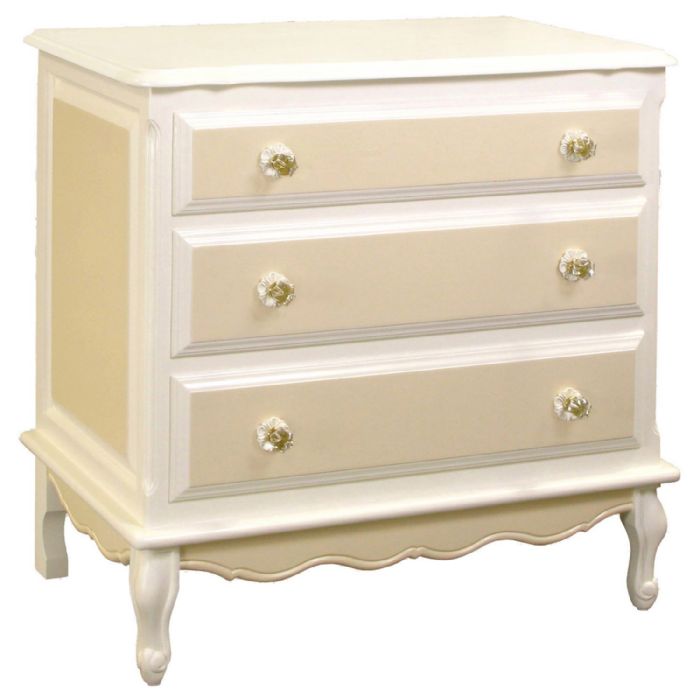French Chest in Latte and Antico White by AFK Art For Kids