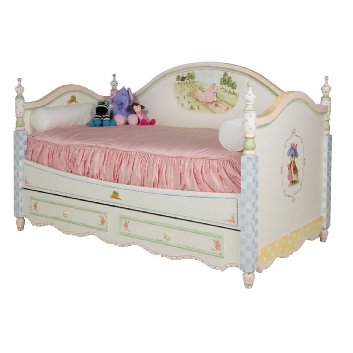 Charlotte Day Bed with Trundle in Enchanted Forest by AFK Art For Kids