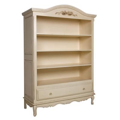 Gabriella Bookcase in Tea Stain with Appliqued Moulding by AFK Art For Kids