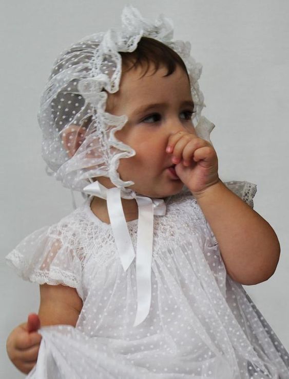 Promise Dress in White Swiss Dot Tulle by Isabel Garreton