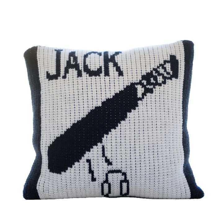 Baseball and Name Pillow by Butterscotch Blankees