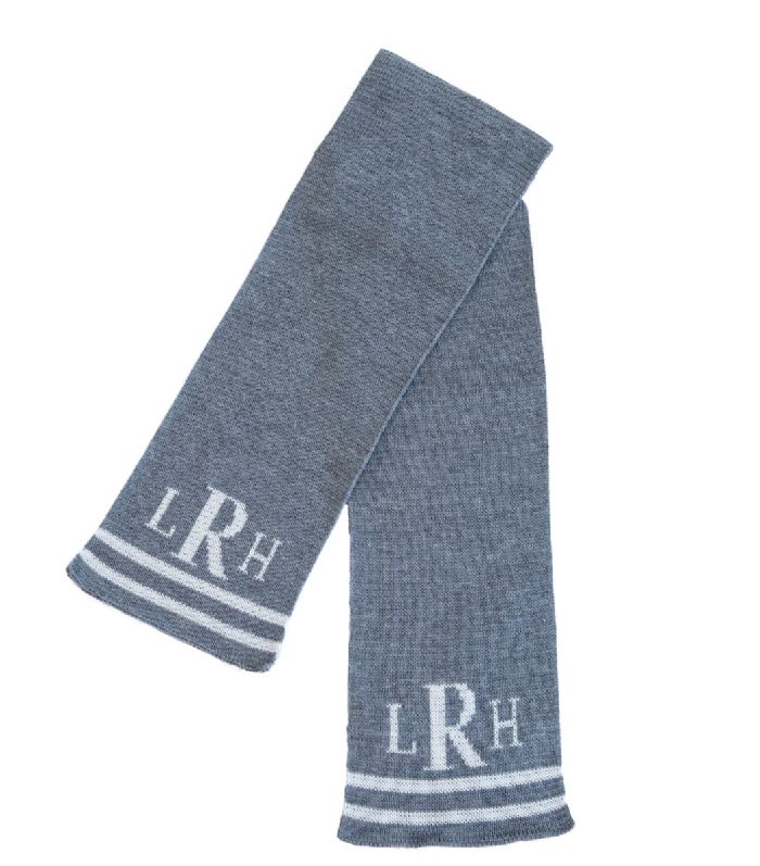 Classic Monogram Stripe Scarf by Butterscotch Blankees