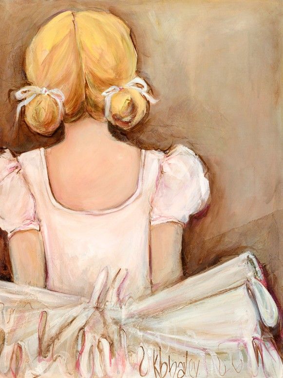 Beautiful Ballerina-Blonde Canvas Wall Art by Oopsy Daisy