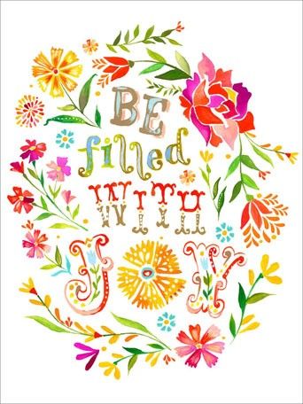 Be Filled With Joy Canvas Wall Art by Oopsy Daisy