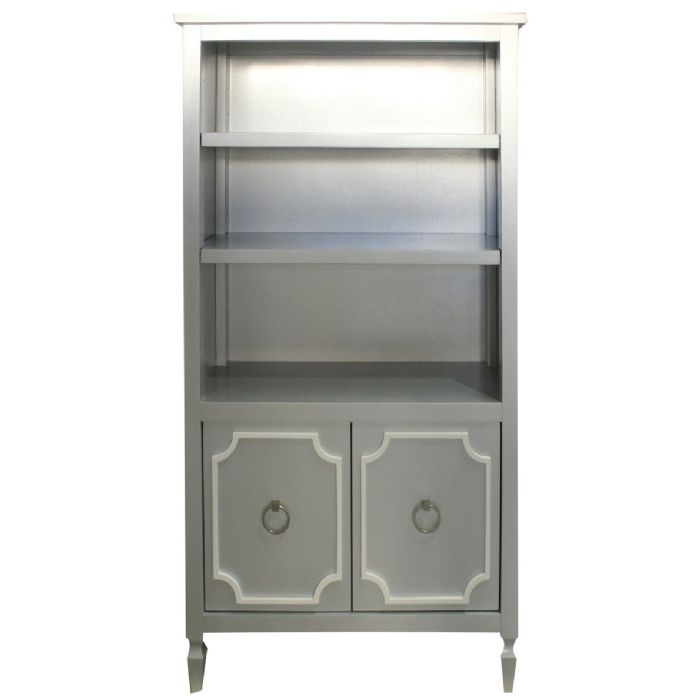 Beverly Bookcase in Platinum Silver by Newport Cottages