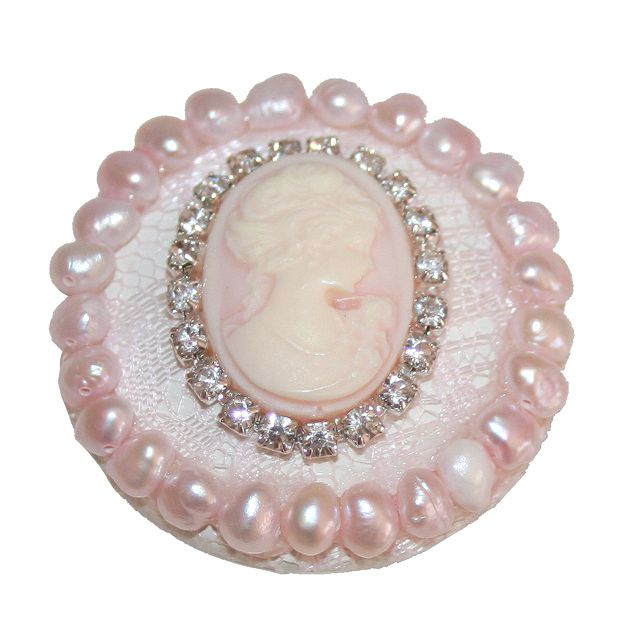 Cameo and Lace Drawer Knob by Beautifully Chic