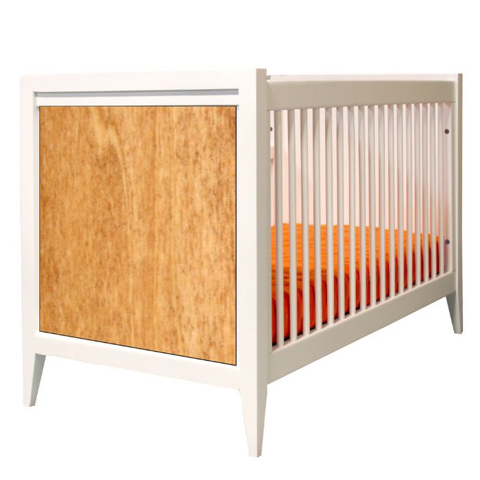 Casey Crib in White with Caramel by Newport Cottages