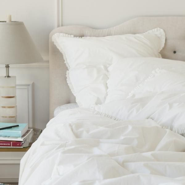 Classic Bedding in White by Pine Cone Hill
