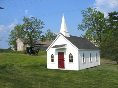 Little Chapel  Playhouse by Cottage Playhouses