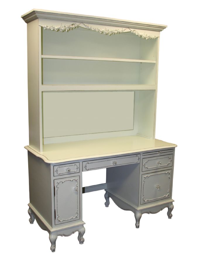 Country French Desk & Hutch by CC Custom Furniture