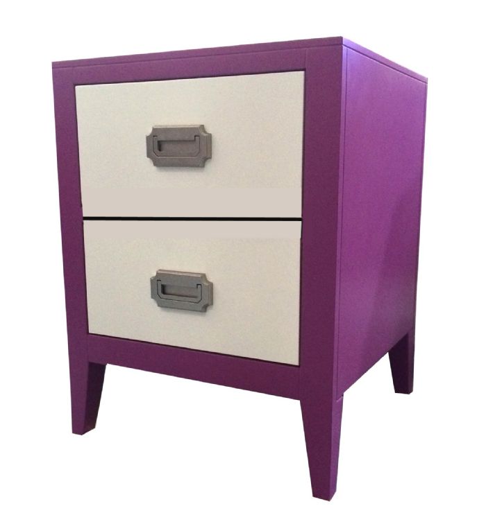 Devon 2 Drawer Nightstand in Orchid by Newport Cottages