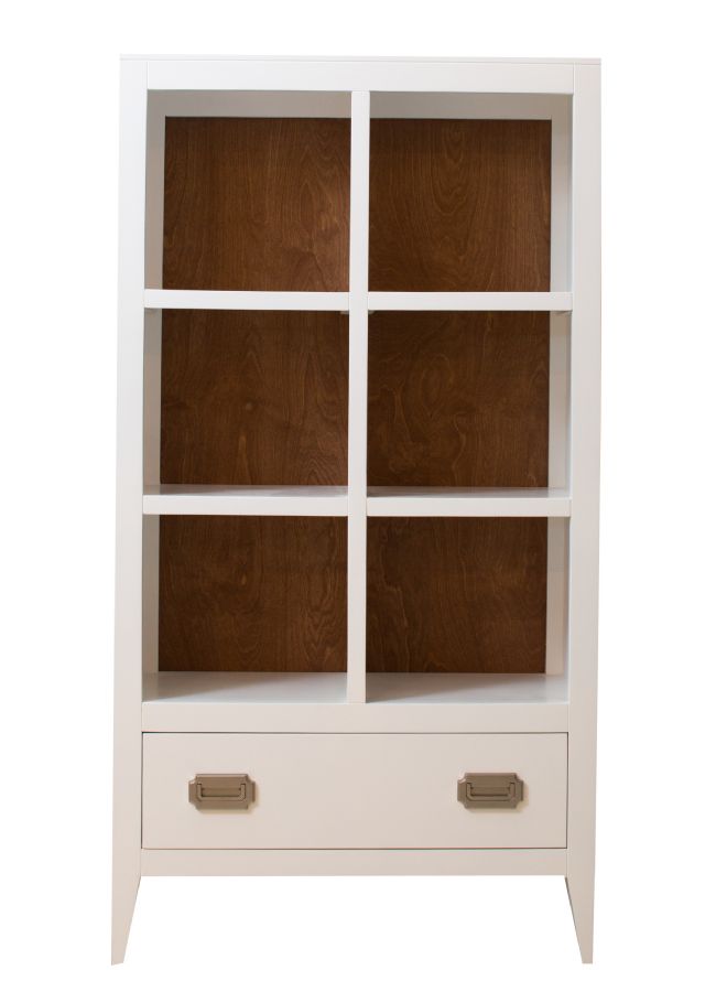Devon Bookcase with Drawer by Newport Cottages