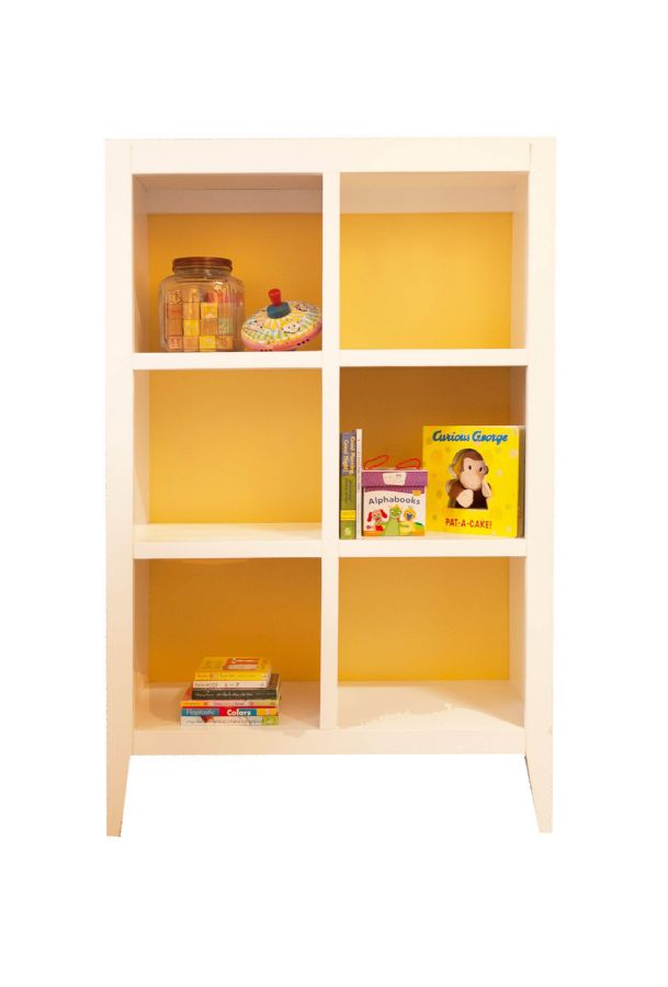 Devon Bookcase in Cream and Marigold by Newport Cottages
