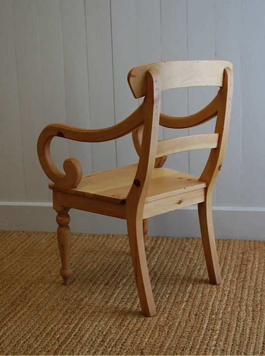 Farmhouse Chair with Arms by English Farmhouse Furniture