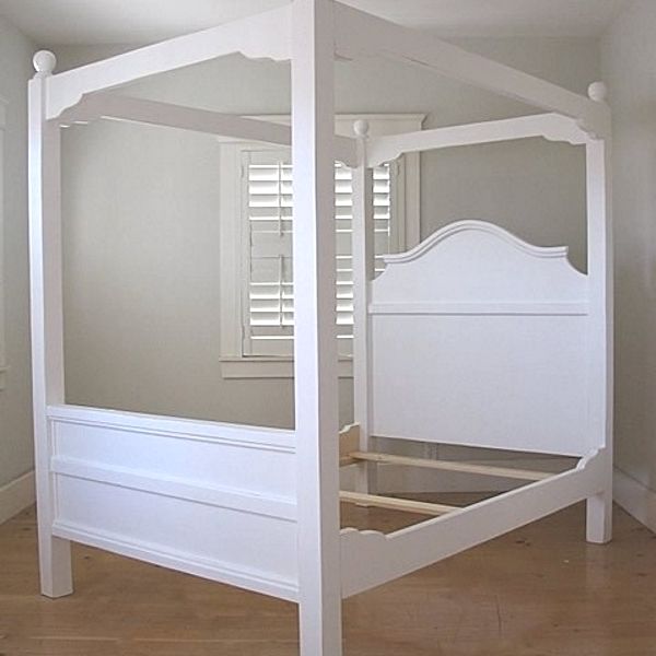 French Farm Canopy Bed by English Farmhouse Furniture