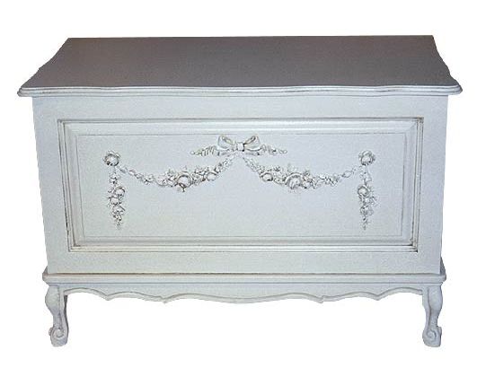 French Toy Chest with Mouldings by AFK Art For Kids