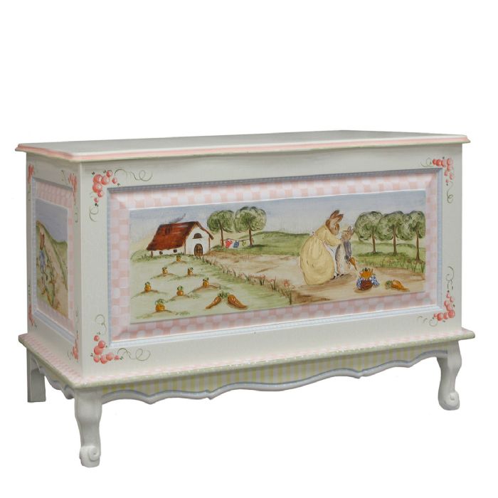 French Toy Chest in Enchanted Forest by AFK Art For Kids