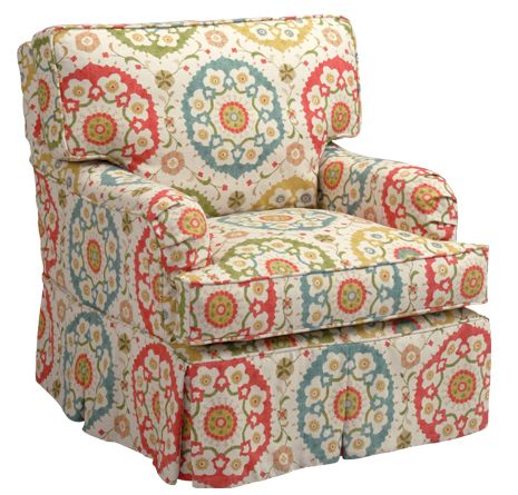Anne Swivel Glider by Cottage Slipcovered