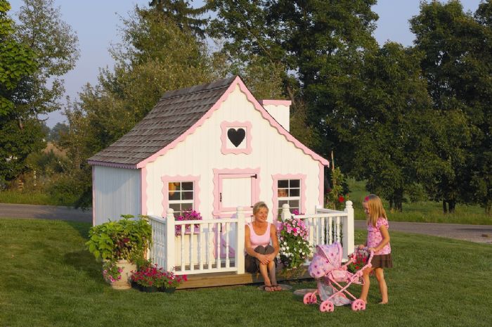 Gingerbread Cottage Playhouse by Cottage Playhouses