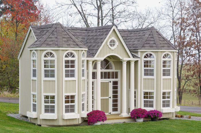 Grande Portico Mansion Playhouse by Cottage Playhouses