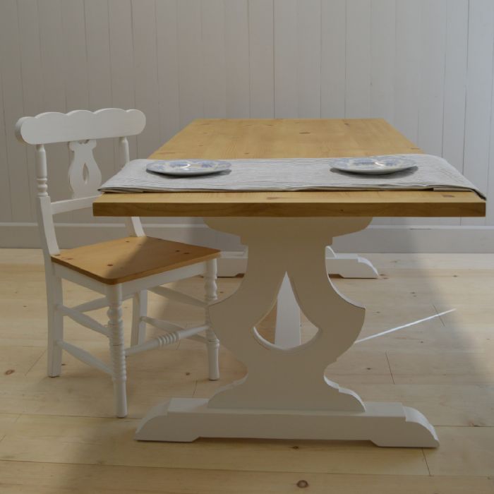 Gustavian Farmhouse Dining Table by English Farmhouse Furniture