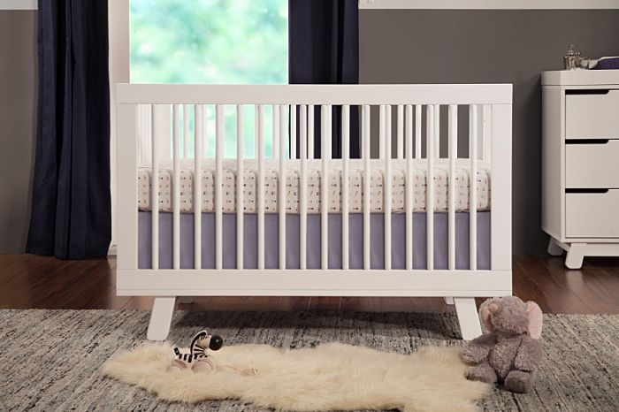 Hudson 3-IN-1 Convertible Crib in White by Babyletto